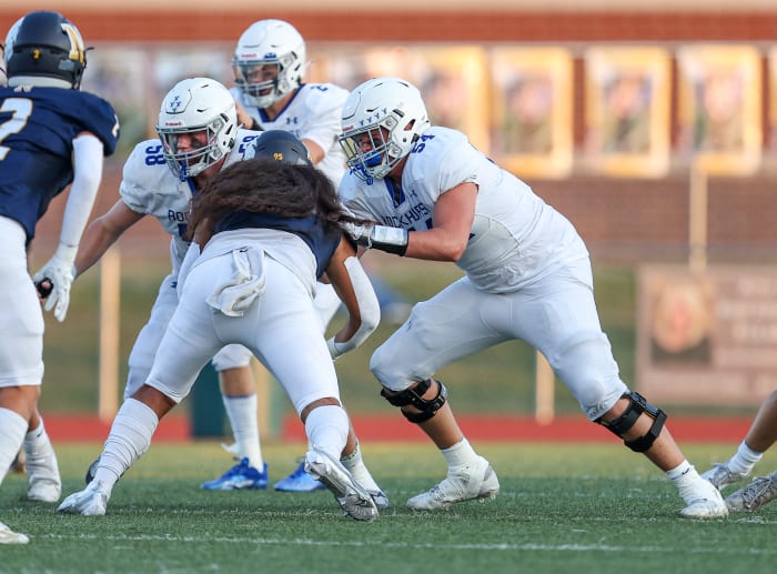 Andrew Sprague Rockhurst at Liberty North football Sept 9 2022 David Smith 2395